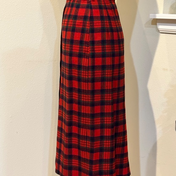 Bobbie Brooks Calgary - Vtg. 50’s Red Plaid Tartan Skirt & Jacket Suit - Sz. S - Picture 8 of 16